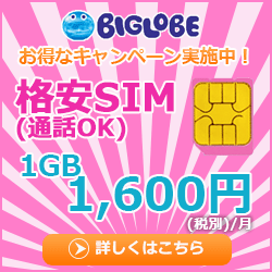 BIGLOBE SIM/スマホ