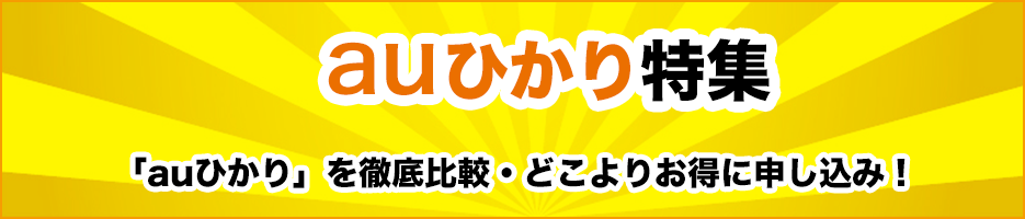 auひかりを徹底比較